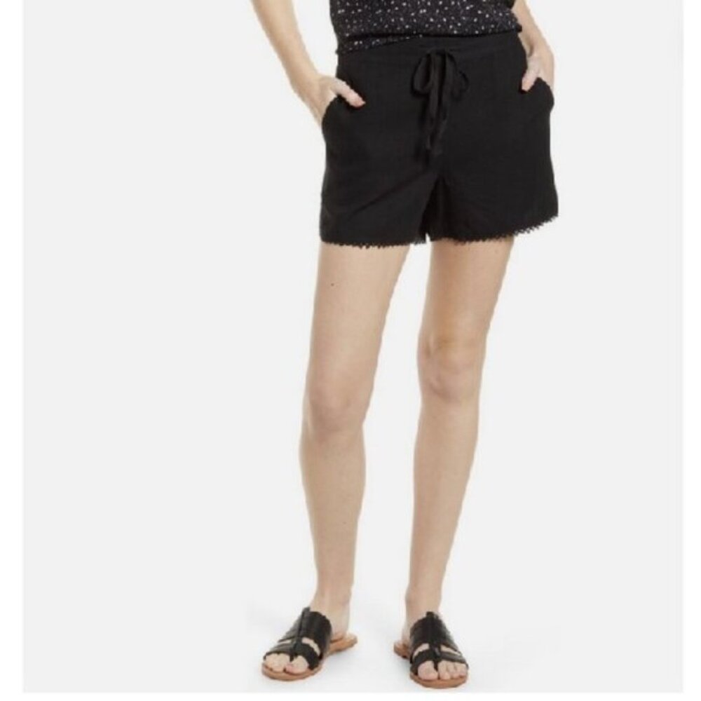 Caslon Plus Size Women's Linen Blend Shorts